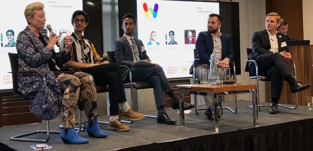 Speakers at the Wave event 'Why inclusive relationship and sex education benefits all of us' - From left to right: Dr Elly Barnes MBE, Ruqayyah Hashmi, Arvin Rajendram, Michael Newton and Adam McCann